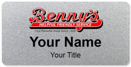 Custom name badges for Bennys