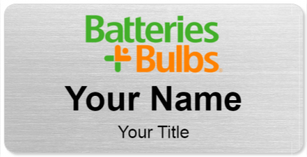 Custom name badges for Batteries Plus Bulbs