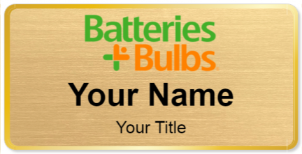 Custom name badges for Batteries Plus Bulbs