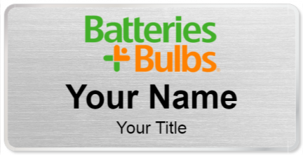 Custom name badges for Batteries Plus Bulbs