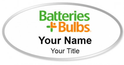 Custom name badges for Batteries Plus Bulbs