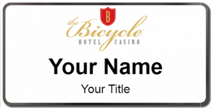 Custom name badges for Bicycle Hotel Casino