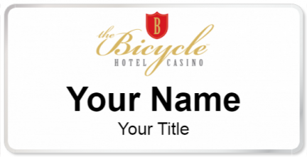 Custom name badges for Bicycle Hotel Casino