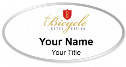 Custom name badges for Bicycle Hotel Casino