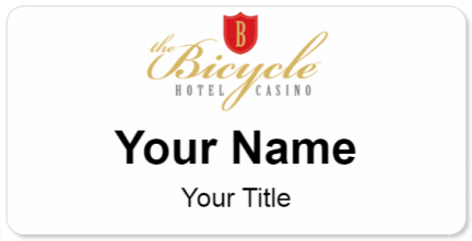 Custom name badges for Bicycle Hotel Casino