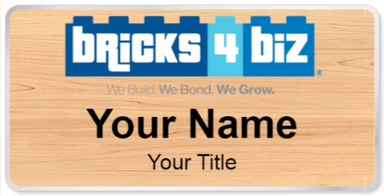 Custom name badges for Bricks 4 Biz