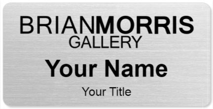 Custom name badges for Brian Morris Gallery