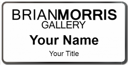 Custom name badges for Brian Morris Gallery