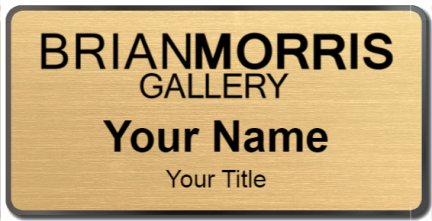 Custom name badges for Brian Morris Gallery