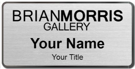 Custom name badges for Brian Morris Gallery
