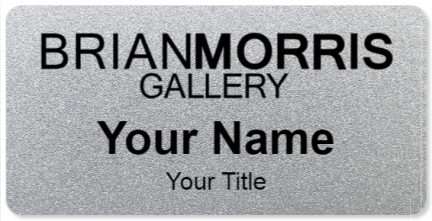 Custom name badges for Brian Morris Gallery