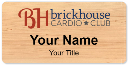 Custom name badges for Brickhouse Cardio Club