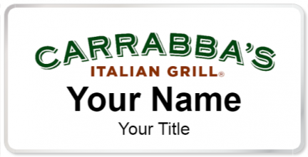 Custom name badges for Carrabbas