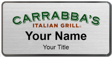 Custom name badges for Carrabbas