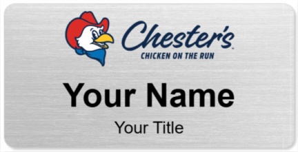Custom name badges for Chesters Chicken