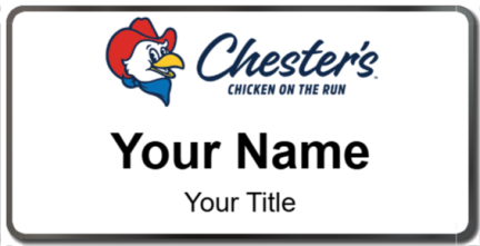 Custom name badges for Chesters Chicken