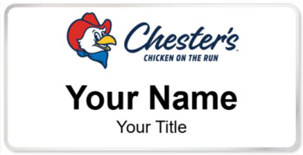 Custom name badges for Chesters Chicken