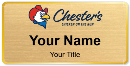 Custom name badges for Chesters Chicken