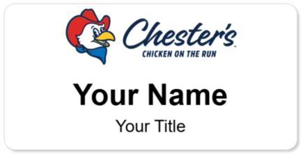 Custom name badges for Chesters Chicken