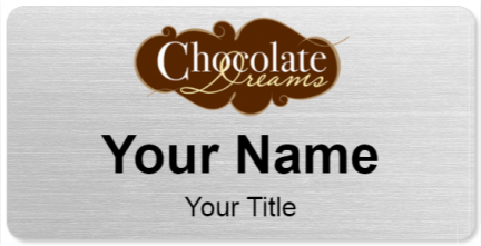 Custom name badges for Chocolate Dreams
