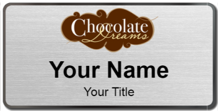 Custom name badges for Chocolate Dreams