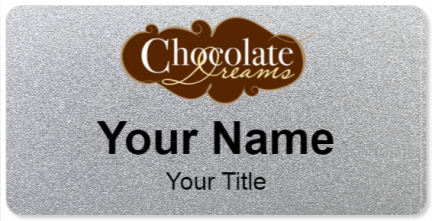 Custom name badges for Chocolate Dreams