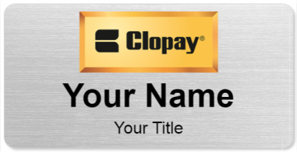 Custom name badges for Clopay