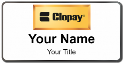 Custom name badges for Clopay
