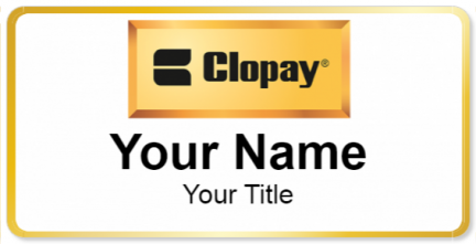 Custom name badges for Clopay
