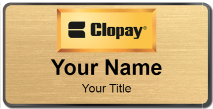 Custom name badges for Clopay