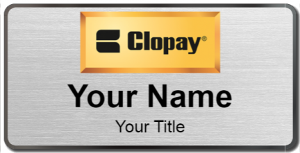 Custom name badges for Clopay