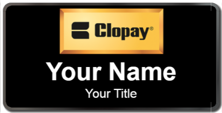 Custom name badges for Clopay