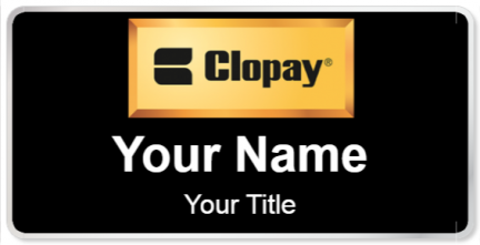 Custom name badges for Clopay
