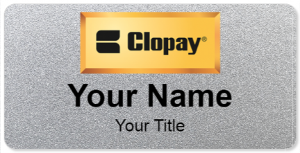 Custom name badges for Clopay