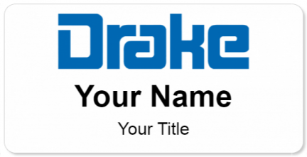 Custom name badges for Drake Precision
