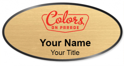 Custom name badges for Colors on Parade