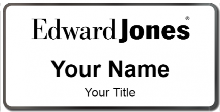 Custom name badges for Edward Jones