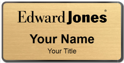 Custom name badges for Edward Jones