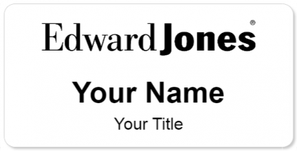 Custom name badges for Edward Jones