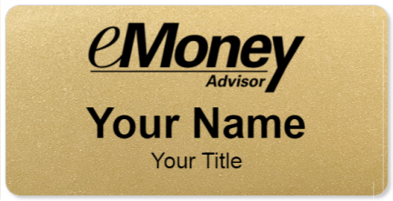Custom name badges for eMoney Advisor