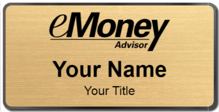 Custom name badges for eMoney Advisor