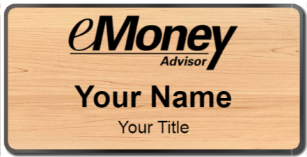 Custom name badges for eMoney Advisor