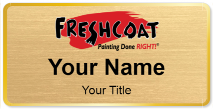 Custom name badges for Freshcoat Painting