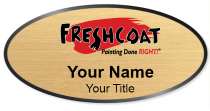 Custom name badges for Freshcoat Painting