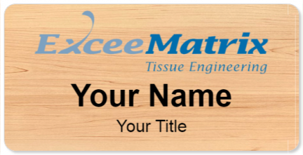 Custom name badges for Excee Matrix