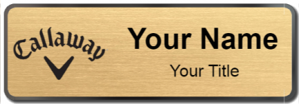 Custom name badges for Callaway