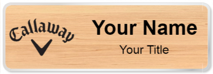 Custom name badges for Callaway