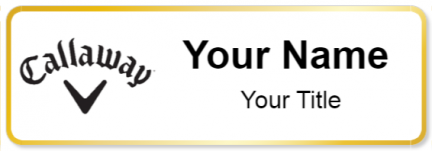 Custom name badges for Callaway