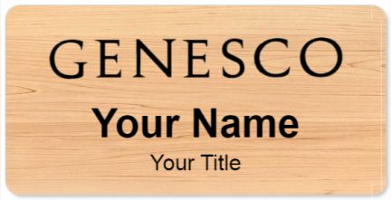 Custom name badges for Genesco