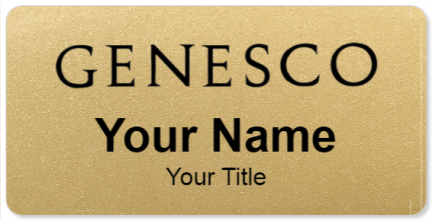 Custom name badges for Genesco